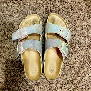 Birkenstock Arizona sandals- iridescent